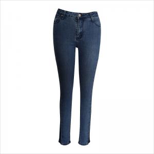 moda contrasto lavaggio jeans attillati WS10122